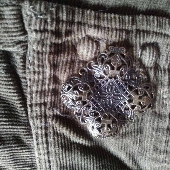 Vintage Bermuda en corduroy de DEX - Kaki - Picture 3 of 8